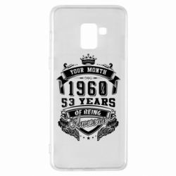 Чехол для Samsung A8+ 2018 Ваш месяц, год рождения (на английском) - PrintSalon