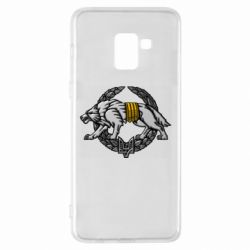 Чехол для Samsung A8+ 2018 Волк УССО