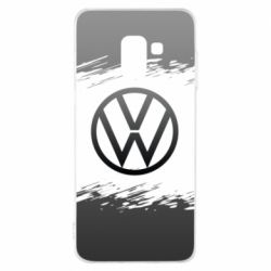 Чохол для Samsung A8 2018 Volkswagen logo and grunge - PrintSalon