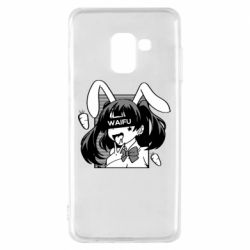 Чехол для Samsung A8 2018 Waifu Bunny - PrintSalon