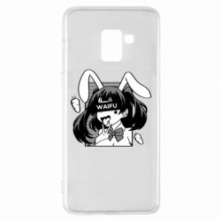 Чехол для Samsung A8+ 2018 Waifu Bunny - PrintSalon