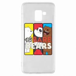Чехол для Samsung A8+ 2018 We bare bears collage - PrintSalon