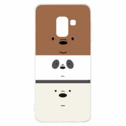 Чохол для Samsung A8 2018 We bare bears ice cream - PrintSalon