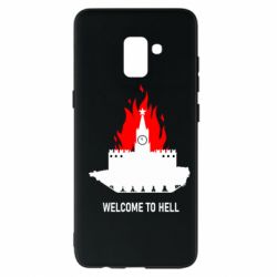 Чехол для Samsung A8+ 2018 Welcome to Hell - PrintSalon