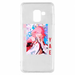 Чехол для Samsung A8 2018 Yae Miko art - PrintSalon