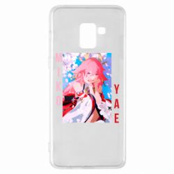 Чехол для Samsung A8+ 2018 Yae Miko art - PrintSalon