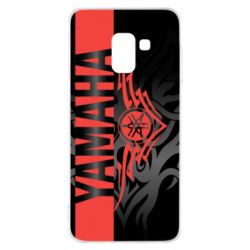 Чехол для Samsung A8 2018 Yamaha Red And Black