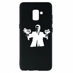 Чехол для Samsung A8+ 2018 Zelensky fuck putin - PrintSalon
