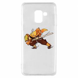Чехол для Samsung A8 2018 Zenitsu Demon Slayer
