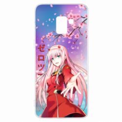 Чехол для Samsung A8+ 2018 Zero Two Darling In The Franxx - PrintSalon