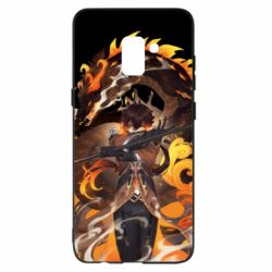 Чохол для Samsung A8+ 2018 Zhongli Geo Archon Morax - PrintSalon