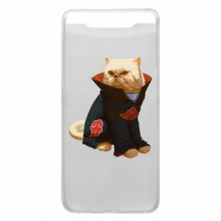 Чехол для Samsung A80 Akatsuki angry cat - PrintSalon