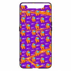 Чехол для Samsung A80 Among Us and grunge background - PrintSalon