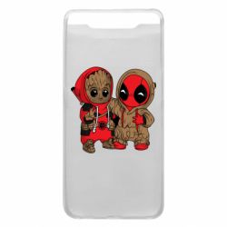 Чехол для Samsung A80 Baby Groot And Deadpool - PrintSalon