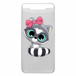 Чехол для Samsung A80 Cute raccoon - PrintSalon