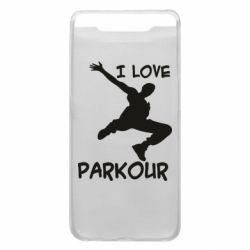 Чехол для Samsung A80 I love parkour - PrintSalon