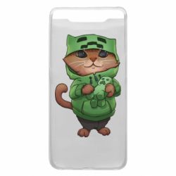 Чехол для Samsung A80 Кот Майнкрафт - PrintSalon