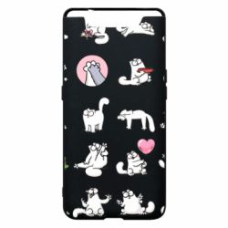 Чехол для Samsung A80 Кот Саймона эмоции