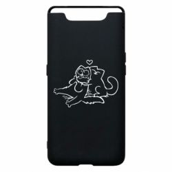 Чехол для Samsung A80 Кот Саймона Любовь - PrintSalon