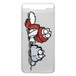 Чехол для Samsung A80 Кот Саймона Зима - PrintSalon