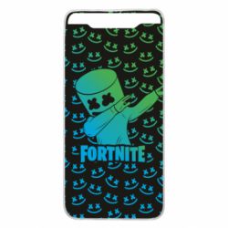 Чехол для Samsung A80 Marshmello Fortnite Dab Neon - PrintSalon