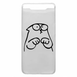 Чехол для Samsung A80 Милый Кот Саймона - PrintSalon