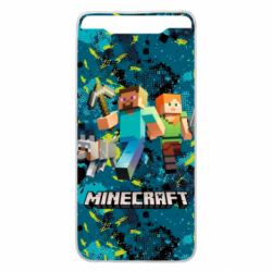 Чохол для Samsung A80 Minecraft Steve Alex And Dog - PrintSalon
