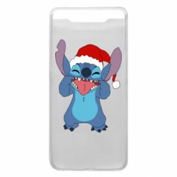 Чехол для Samsung A80 Новогодний Стич - PrintSalon