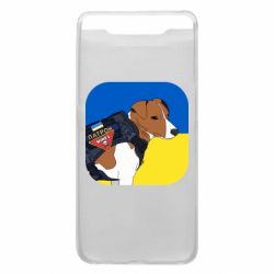 Чехол для Samsung A80 Патрон на фоне флага - PrintSalon