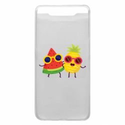 Чехол для Samsung A80 Pineapple with watermelon - PrintSalon