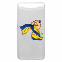 Чехол для Samsung A80 Рука с украинским флагом - PrintSalon