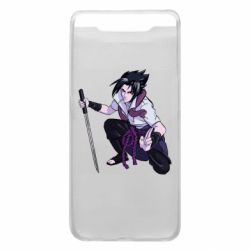 Чехол для Samsung A80 Sasuke with katana-PrintSalon Чехол для Samsung A80 Sasuke with katana