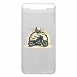 Чехол для Samsung A80 Skull and Bike - PrintSalon