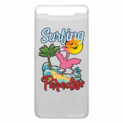 Чехол для Samsung A80 Surfing Paradise Flamingo - PrintSalon