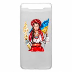 Чехол для Samsung A80 Украинская девушка в венку - PrintSalon