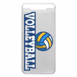 Чехол для Samsung A80 Volleyball text and ball - PrintSalon