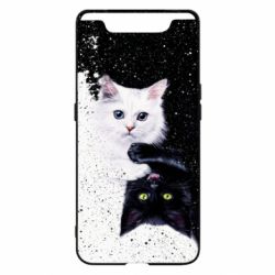 Чехол для Samsung A80 Yin and Yang cats - PrintSalon