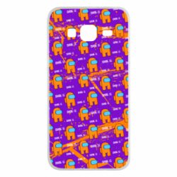 Чехол для Samsung J3 2016 Among Us and grunge background - PrintSalon