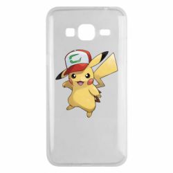 Чехол для Samsung J3 2016 Ash's hat Pikachu - PrintSalon