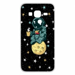 Чохол для Samsung J3 2016 Astronaut and coffee - PrintSalon