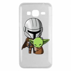 Чехол для Samsung J3 2016 Din Djarin And The Child - PrintSalon