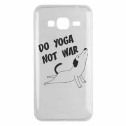 Чехол для Samsung J3 2016 Do yoga not war - PrintSalon