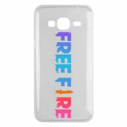 Чехол для Samsung J3 2016 Free fire gradient logo - PrintSalon