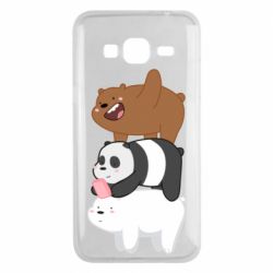 Чехол для Samsung J3 2016 Гризли Панда и Белый - PrintSalon