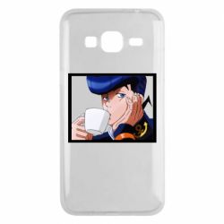 Чехол для Samsung J3 2016 Higashikata Josuke drinking tea
