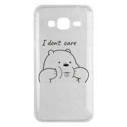 Чехол для Samsung J3 2016 I don't care white - PrintSalon