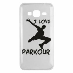 Чехол для Samsung J3 2016 I love parkour - PrintSalon