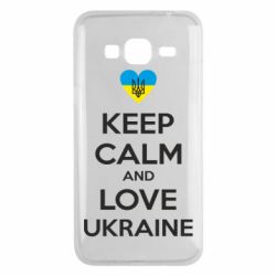 Чехол для Samsung J3 2016 Keep calm and love - PrintSalon