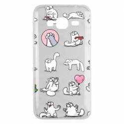 Чохол для Samsung J3 2016 Кот Саймона емоції - PrintSalon