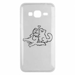 Чехол для Samsung J3 2016 Кот Саймона Любовь - PrintSalon